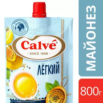 Соус майонезный Calve легкий 25% 800г д/п