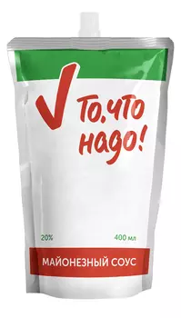 Соус майонезный ТЧН! Провансаль 15% 400мл дой-пак