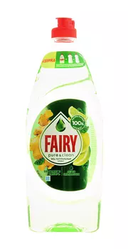 Средство д/мытья посуды Fairy Pure &amp; Clean Бергамот и Имбирь, 650мл
