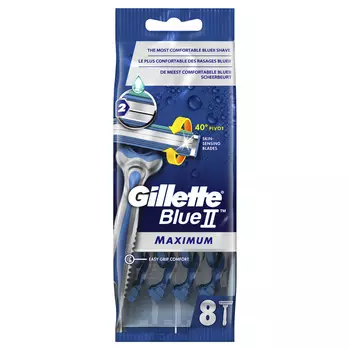 Станки д/бритья мужские одноразовые Gillette Blue II Maximum 8шт