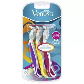 Станки д/бритья женские одноразовые Gillette Venus3 Simply 3шт