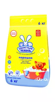 Стиральный порошок д/детского белья Ушастый Нянь 6кг