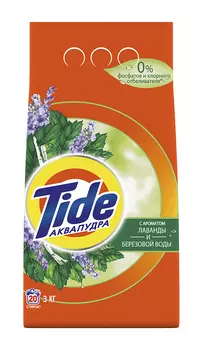 Стиральный порошок Tide с ароматом лаванды и березовой воды, 3кг