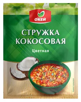 Стружка кокосовая ОКЕЙ 80г