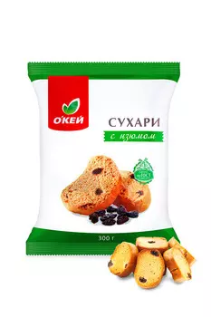 Сухари ОКЕЙ с изюмом 300г