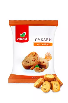 Сухари ОКЕЙ с орехами 300г