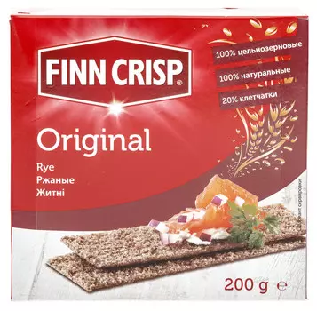 Сухарики Finn Crisp Ржаные 200г