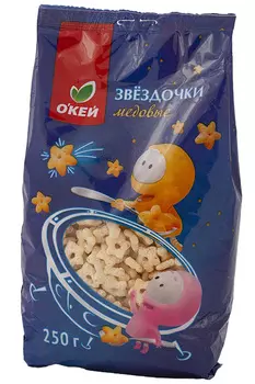 Сухой завтрак ОКЕЙ звездочки медовые глазир 250г