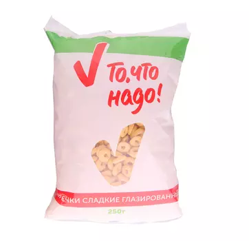 Сухой завтрак ТЧН! колечки сладкие глазированные 250г