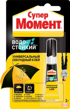 Супер Момент Водостойкий 3 г на единичном блистере, в шоу-боксе