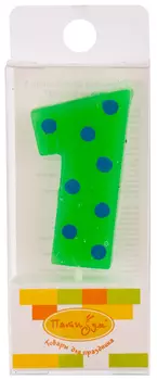 Свеча цифра-мини "1" 5см