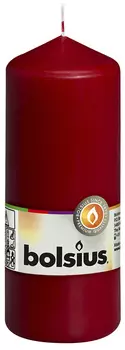 Свеча столбик Bolsius Бордовый 15x5,8 см