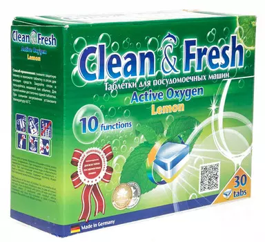 Таблетки д/пмм Clean&amp;Fresh 5в1 30шт