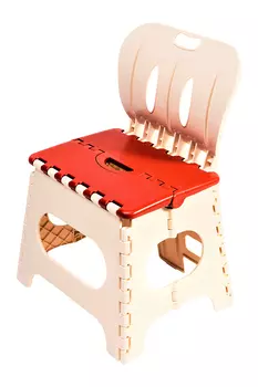 Табурет складной, малый со спинкой, 268х330х470 мм