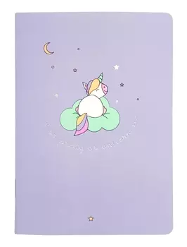 Тетрадь общая be smart 150х210мм 48л клетка мягкий переплет скрепка коллекция magic титульный лист