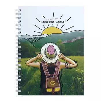 Тетрадь общая Be Smart, 156х207 мм 80л клетка, мягкий переплет, спираль