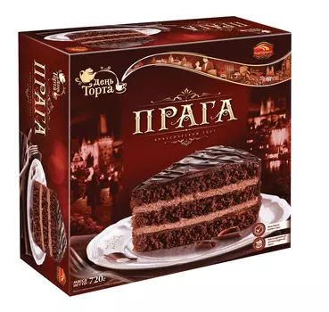 Торт бисквитный Прага 720г КБК Черёмушки