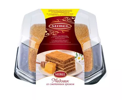 Торт Медовик со сметанным кремом Mirel 550г