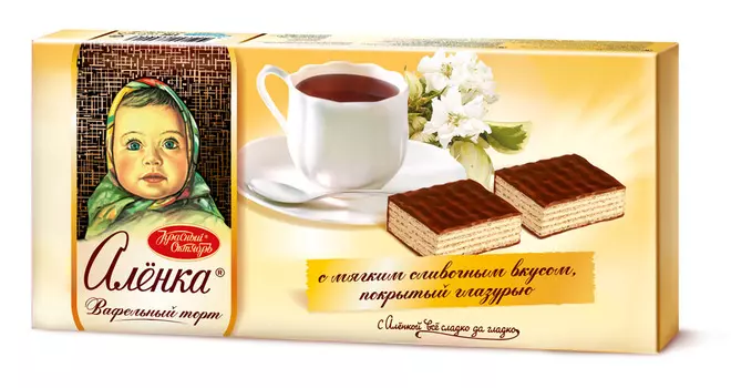Торт вафельный Аленка 250г Красный Октябрь