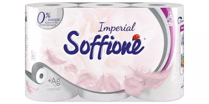 Туалетная бумага Soffione imperial 4сл 6 рул