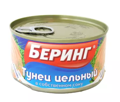 Тунец цельный с/с 200г Беринг ж/б ключ
