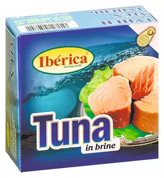 Тунец Iberica в собственном соку 160г ж/б