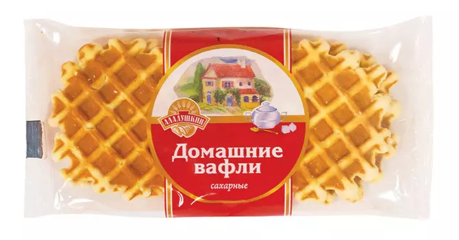Вафли домашние сахарные Аладушкин 100г