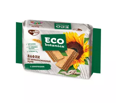 Вафли Eco-botanica из цельносмол.муки с семечками 145г Рот Фронт