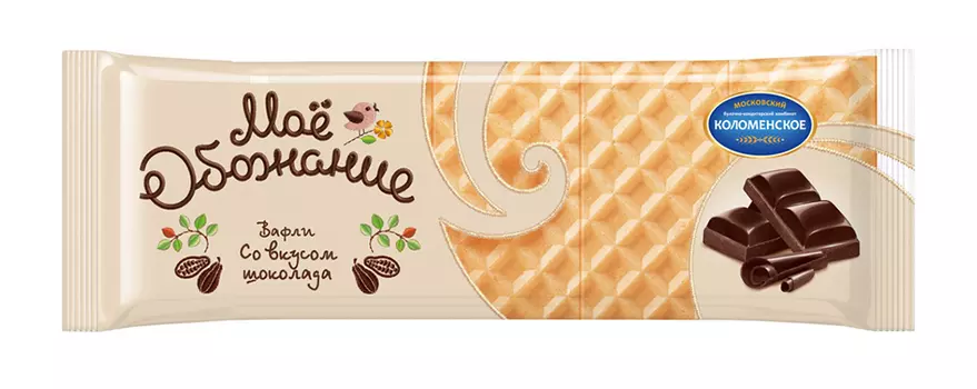 Вафли Мое обожание Шоколадный вкус оригинальные 150г