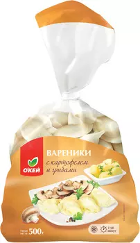 Вареники ОКЕЙ с картофелем и грибами 500г
