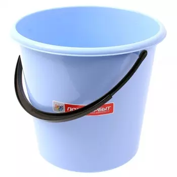 Ведро Полимербыт без крышки 5л КРАСНОЕ, ЗЕЛЕНОЕ, МЯТНОЕ