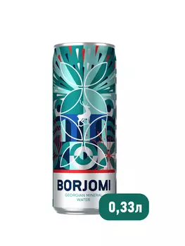 Вода мин Borjomi газ леч/стол 0,33л ж/б