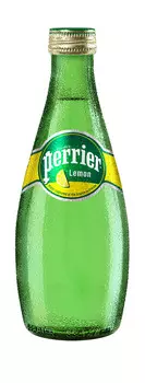 Вода минеральная Perrier Lemon газ природ стол 0,33л ст/б