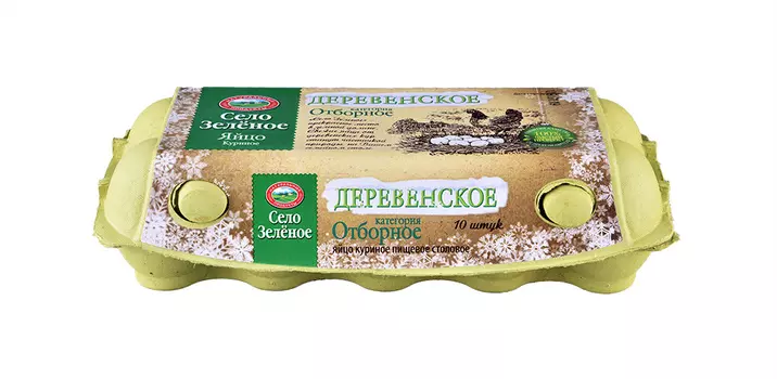 Яйцо куриное СО Деревенское Село Зеленое 10шт