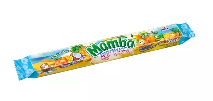 Жев.конфета Mamba Тропикс 106г