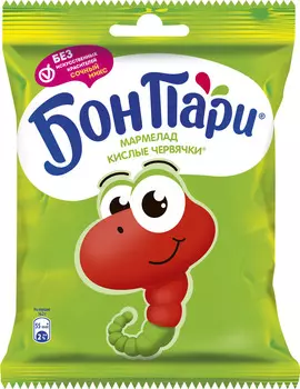 Жев.мармелад Бон Пари Кислые Червячки 75г