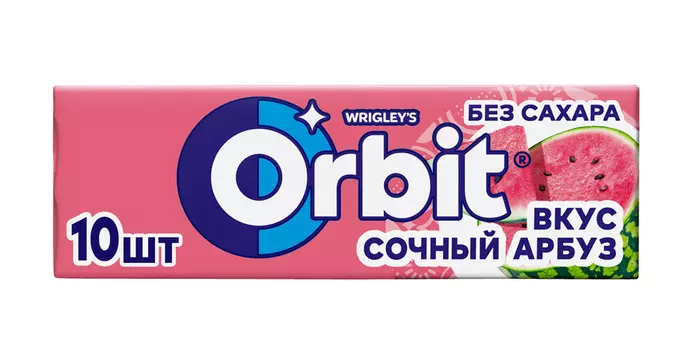 Жев.резинка Orbit Сочный арбуз 13,6г