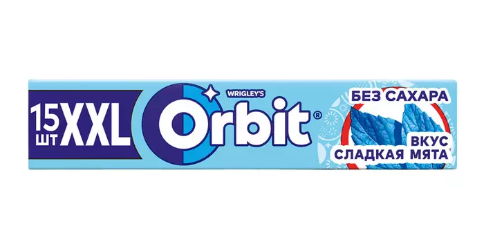 Жев.резинка Orbit XXL Сладкая мята 20,4г