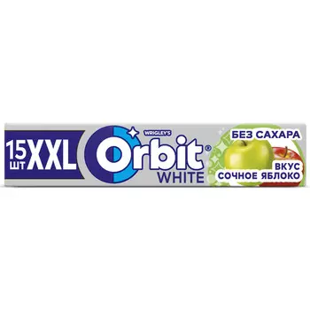 Жев.резинка Orbit XXL White Сочное яблоко 20,4г