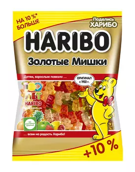 Жевательный мармелад HARIBO Золотые Мишки 140г