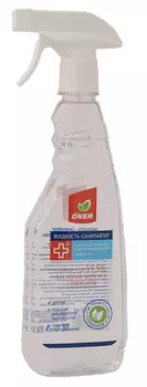 Жидкий санитайзер Окей с антибак. Эффектом 500мл (спрей)