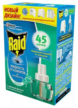 Жидкость Raid д/фумигатора Эвкалипт 45 ночей