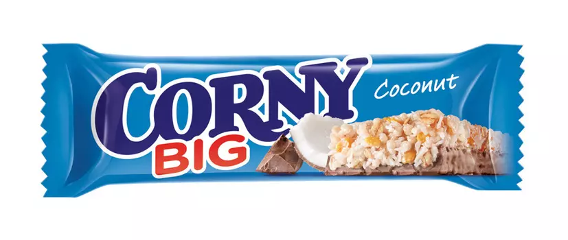 Злаковая полоска Corny Big с молочным шоколадом и кокосом 50г