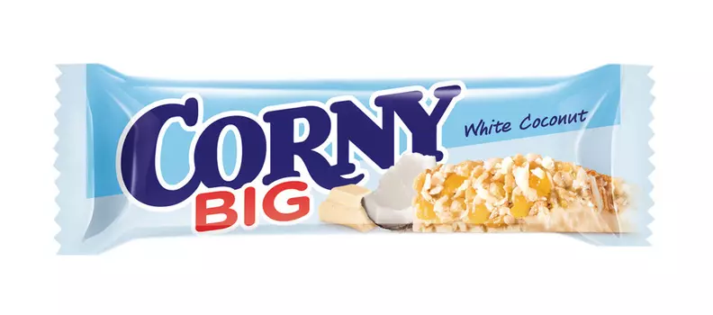Злаковый батончик Corny BIG с белым шоколадом и кокосом 40г