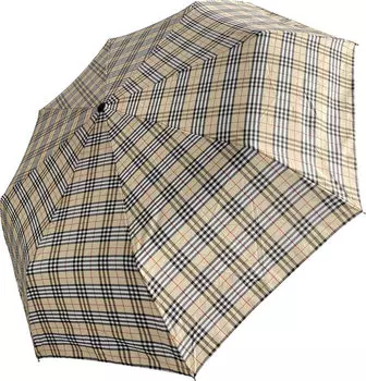 Зонт женский 3 сложения автомат клетка пестротканая артRDH-733816