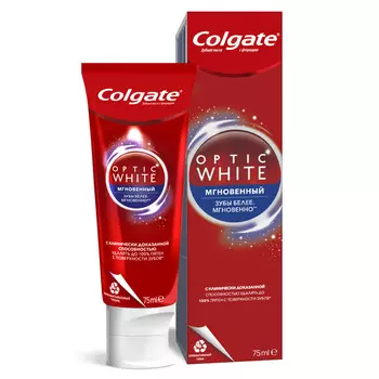 Зубная паста Colgate Optic White Мгновенный 75мл