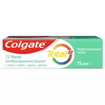 Зубная паста Colgate Тотал 12 Профессиональная Чистка 75мл гель