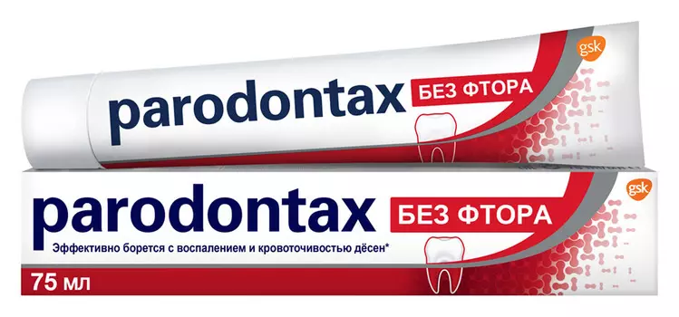 Зубная паста GSK Parodontax Без фтора 75мл