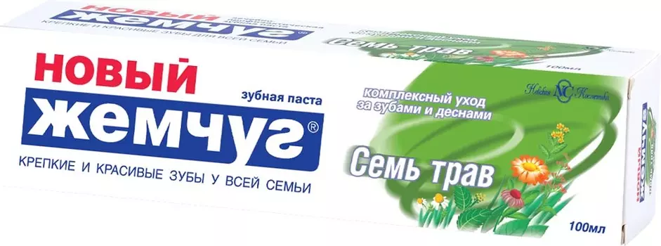 Зубная паста Семь трав Новый Жемчуг 100мл