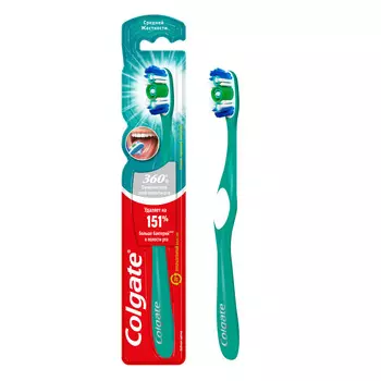 Зубная щетка Colgate 360 Суперчистота средн. жесткости